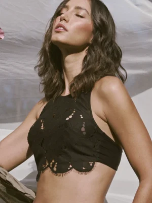 BRASIER HALTER ROMANTICISMO NEGRO