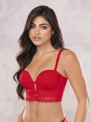BRASIER STRAPLESS PASION ROJO CANDY