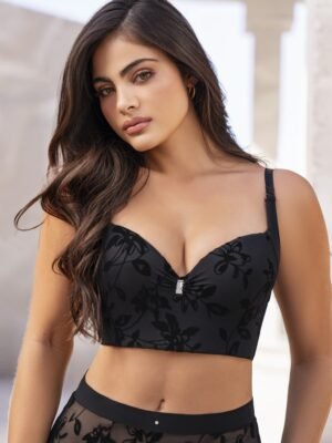 BRASIER GLAM PASION NEGRO VELVET