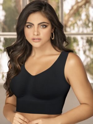 TOP SEAMLESS NEGRO