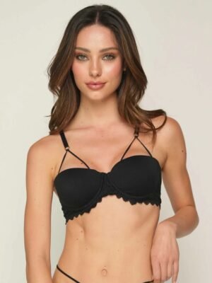 BRA STRAPLESS CONTINUIDAD NEGRO